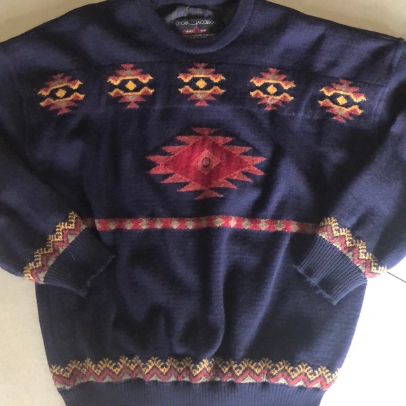 Oscar Jacobson Other - Oscar Jacobson- Sweden Aztec  WOOL sweater